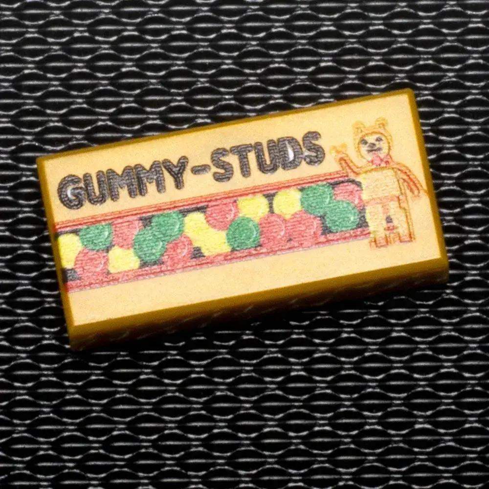 Gummy Studs - B3 Customs® Printed 1x2 Tile - ToylandEU