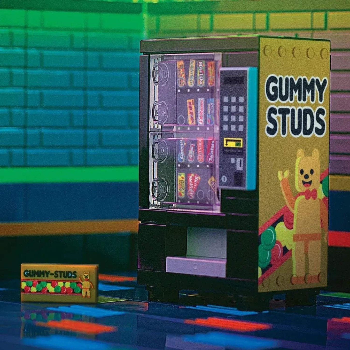 Gummy Studs Vending Machine made using LEGO parts - B3 Customs - ToylandEU