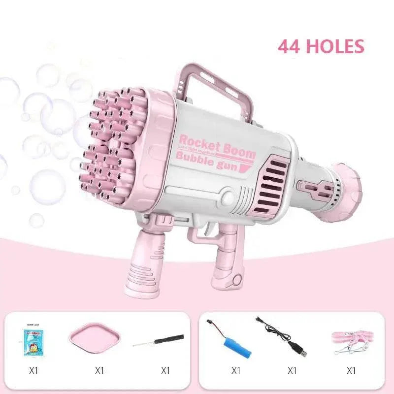 Hot Kids Gatling Bubble Gun 64-Hole Electric Toy - ToylandEU