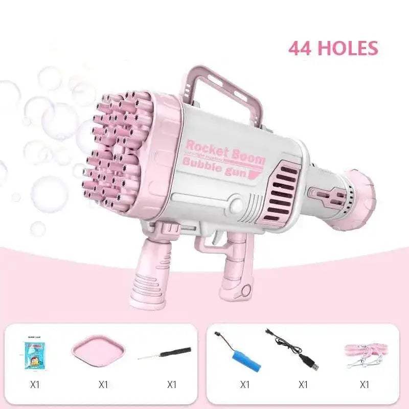 Hot Kids Gatling Bubble Gun 64-Hole Electric Toy - ToylandEU