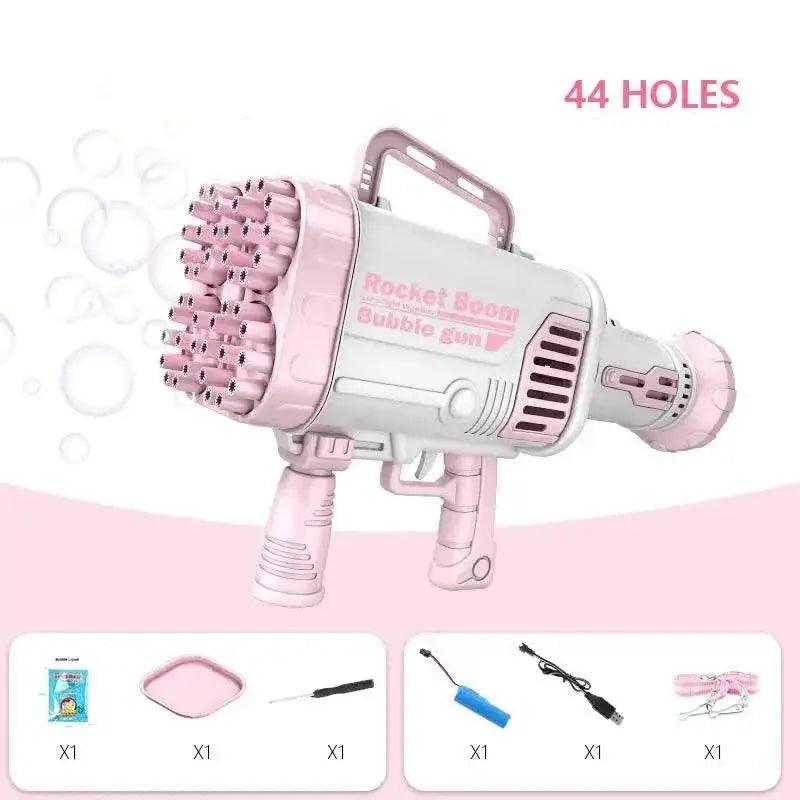Hot Kids Gatling Bubble Gun 64-Hole Electric Toy - ToylandEU