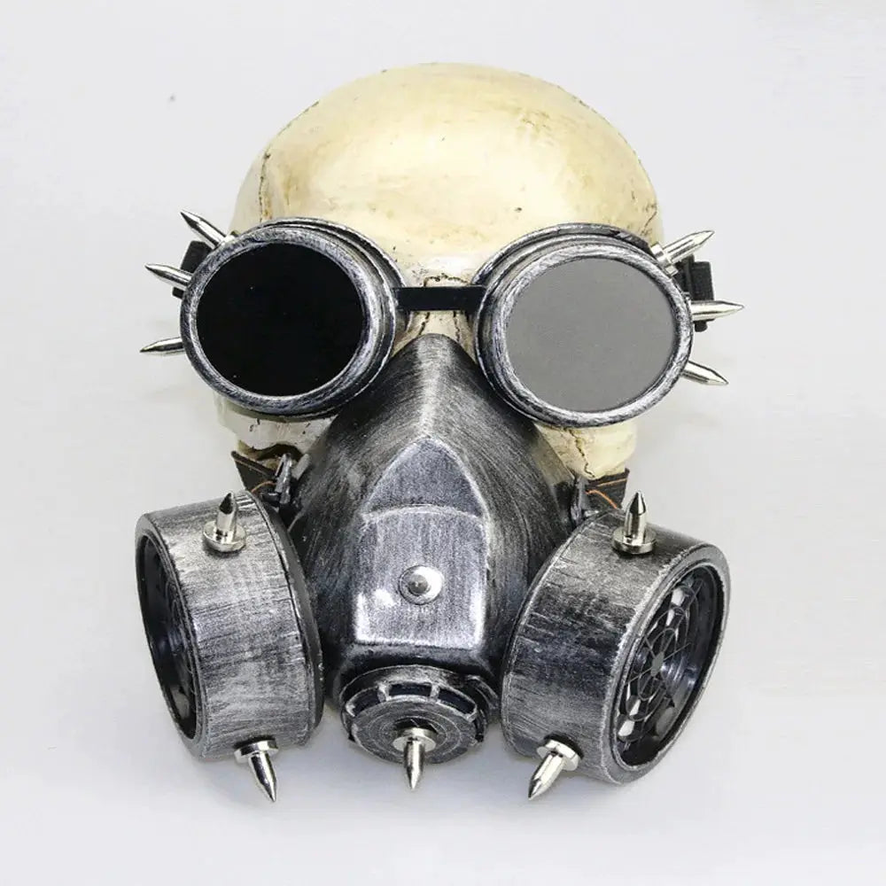 Full color LED lighting Steampunk Glasses Gas Masks Goggles Cosplay Bar Props Gothic Anti-Fog Haze Men and Women Mask - ToylandEU