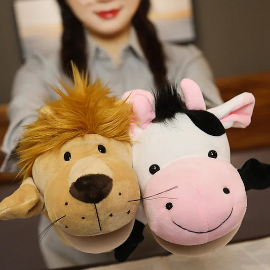 Kawaii Plush Animal Hand Puppet Set for Kids Educational Stories