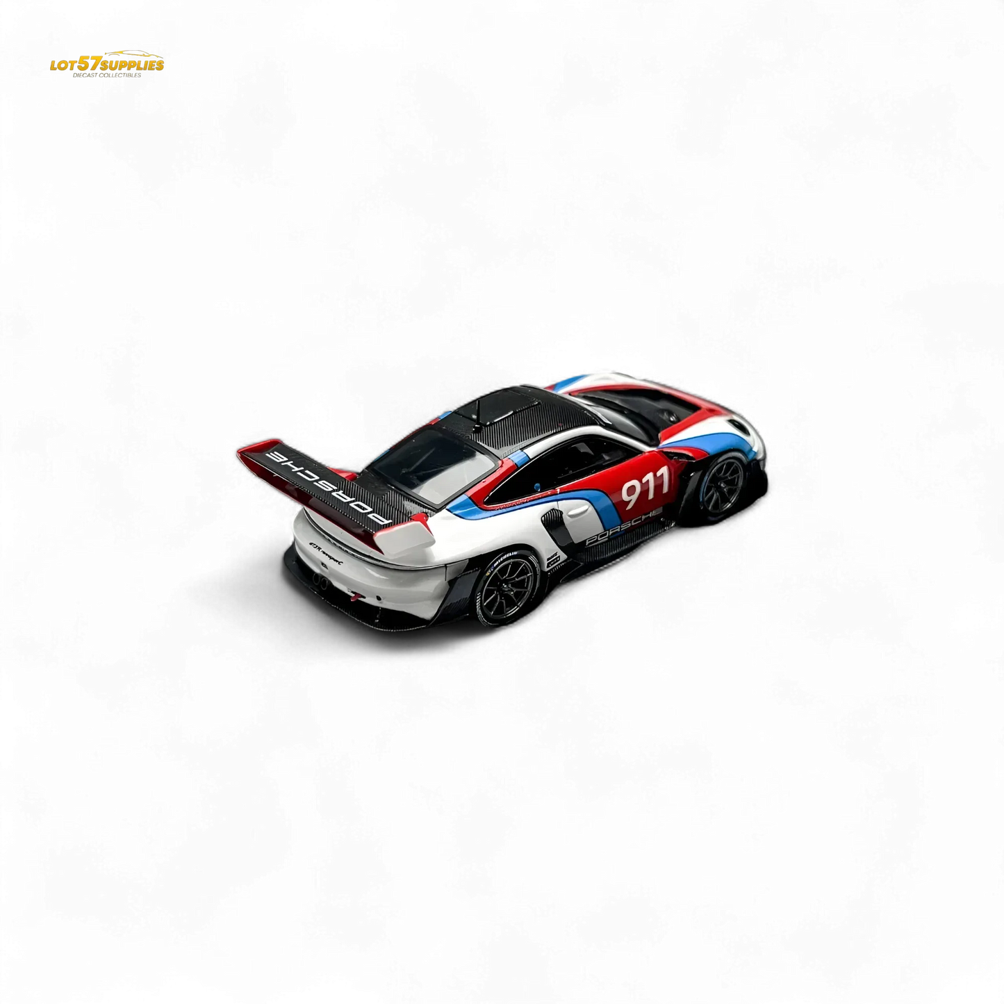 HKM Model Porsche 911 (992) GT3 R Rennsport White #911 1:64 - ToylandEU