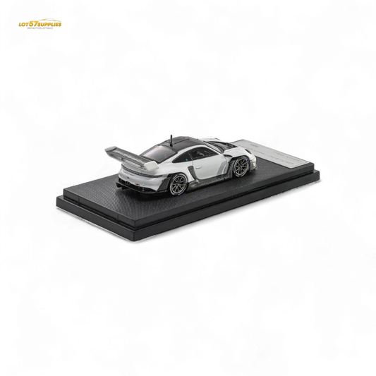 HKM Porsche 911 GT3 R Rennsport White Carbon Hood 1:64 - ToylandEU™