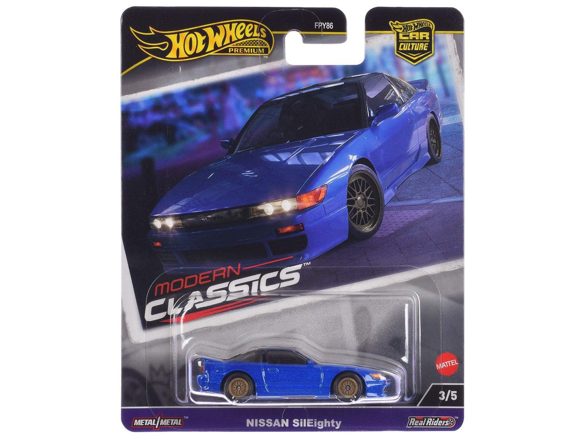 Nissan SilEighty Blue Metallic | Diecast Model Car | Hot Wheels | Modern Classics Series