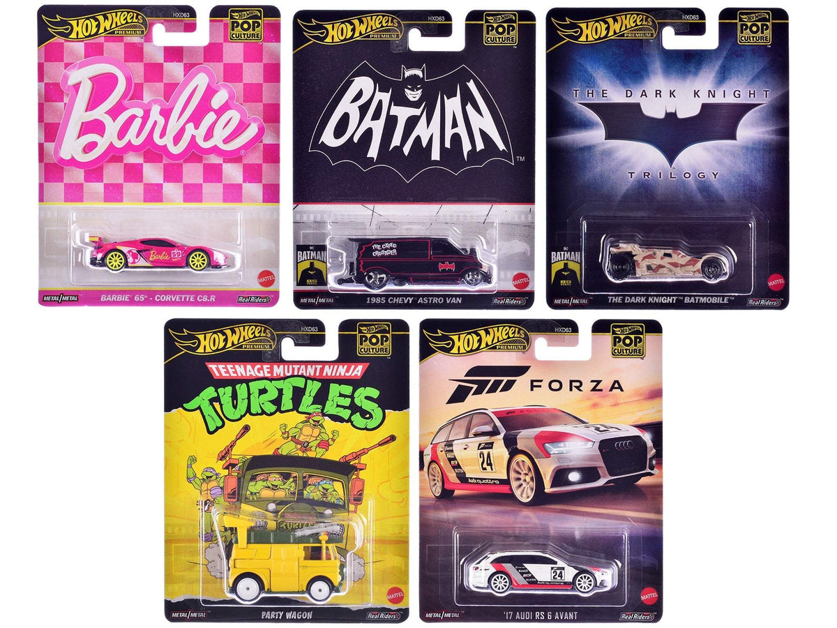 Diecast Model Cars | Premium Series Set | Real Rubber Tires | 5 Car Set