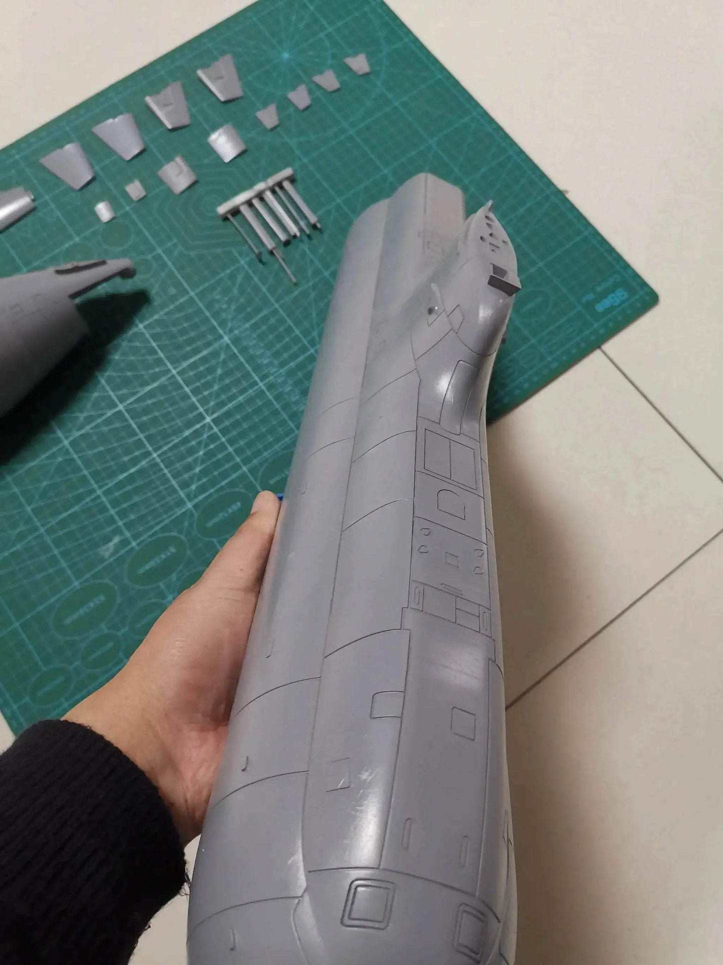 RC 1/72 Scale German Type 212 RC Submarine SLA Resin Assembly Kit - 75cm Model - ToylandEU