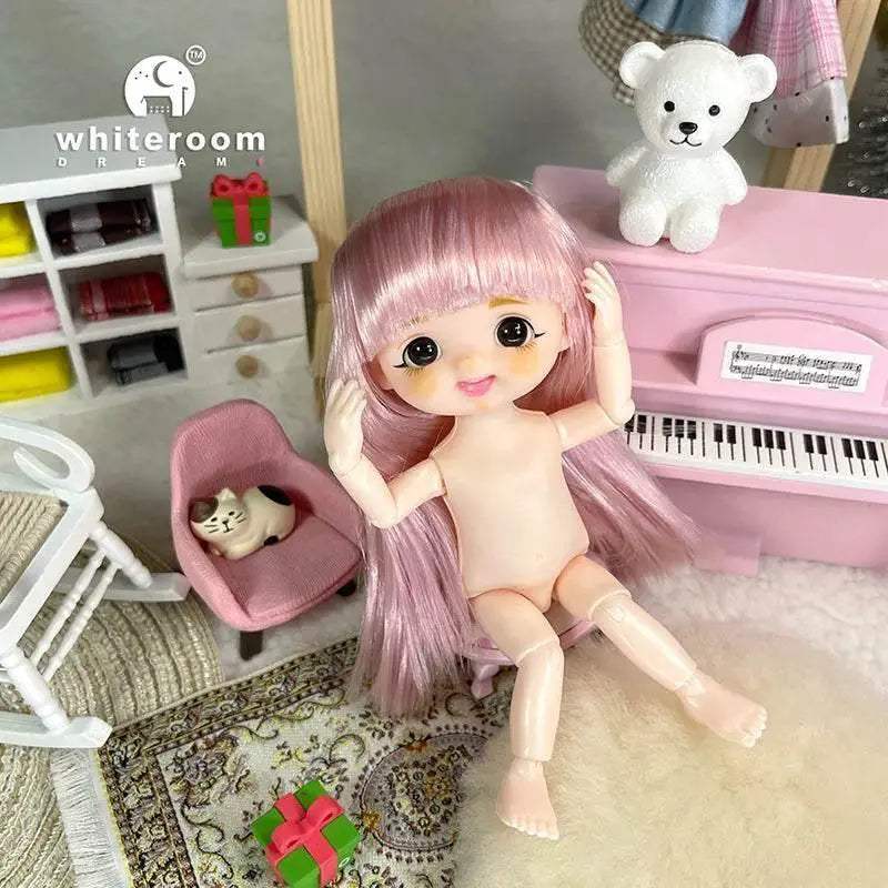 16cm 6 Inch 1/12 Dolls BJD Baby Doll Fashion Clothes Toys - ToylandEU