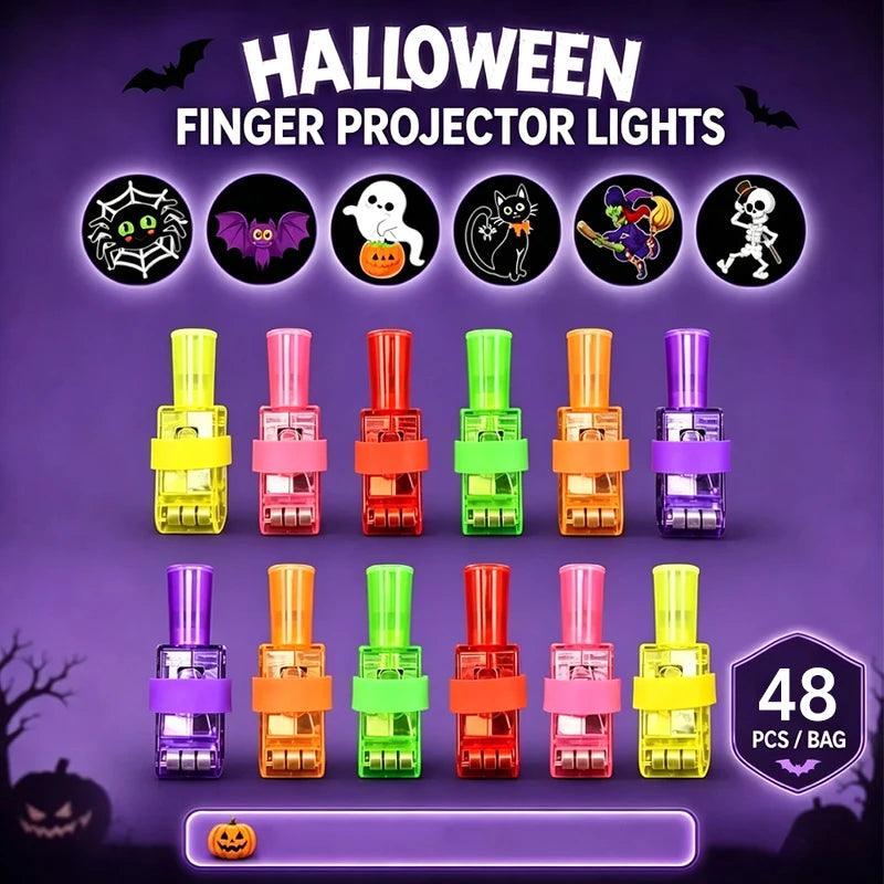 Halloween LED Finger Lights | 12-48 Pc Pumpkin Set | Toylandeu™