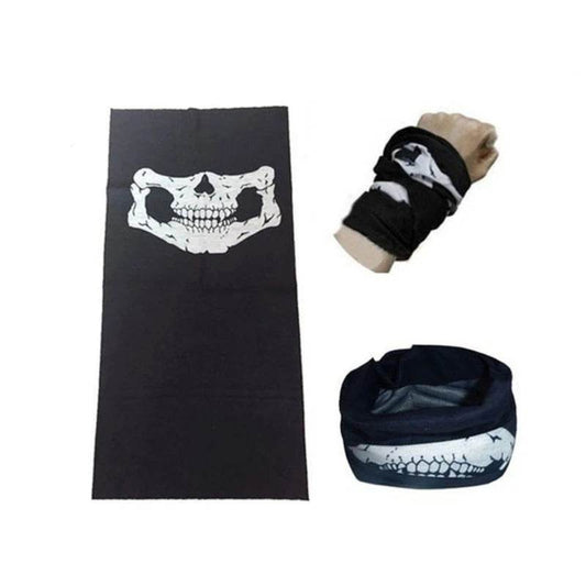 Halloween Skeleton Gloves and Skull Face Mask Set Indoor Outdoor Party Face Cover Scary Horror Atmosphere Props Gift - ToylandEU