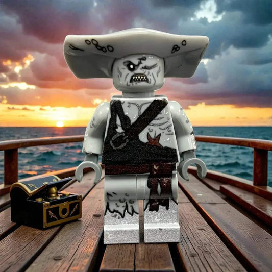 Hammerhead Pirate Minifig Custom Ocean Worn Detailing - ToylandEU™