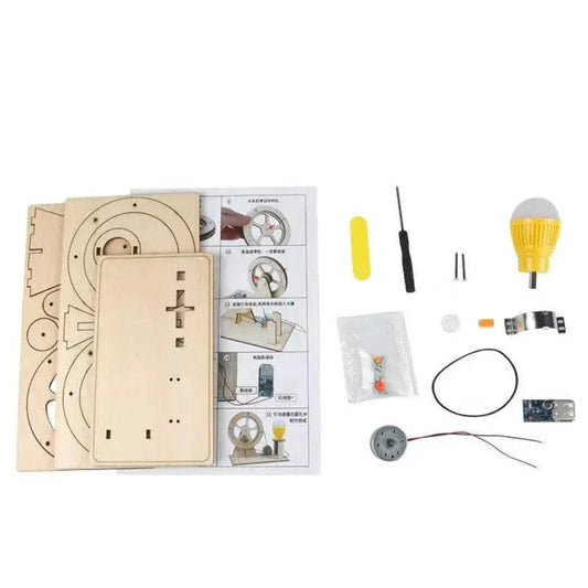 Wooden Hand Generator Kids Science Toy Funny STEM Technology Gadget Physics Kit Educational Toys for Children Learning Toy - ToylandEU™