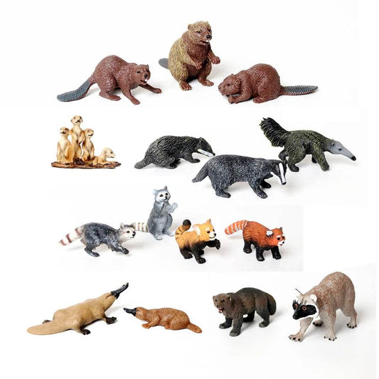 Hand Painted Forest Animal Figures Set For Collectors - ToylandEU