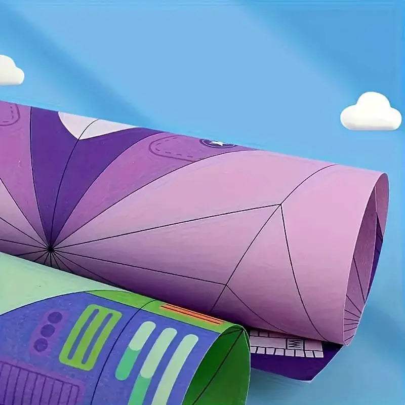 Creative Origami Paper Kit 3D Airplane Gift Toyland EU - ToylandEU™