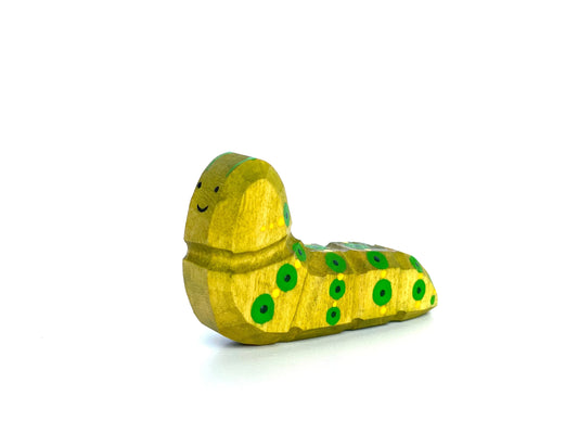 Handcrafted Hungry Caterpillar Wooden Toy With Bright Finish - ToylandEU