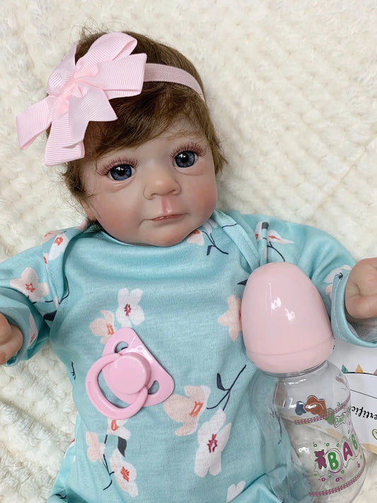 Handcrafted Reborn Doll Baby 17 Inch Realistic Vinyl Gift - ToylandEU