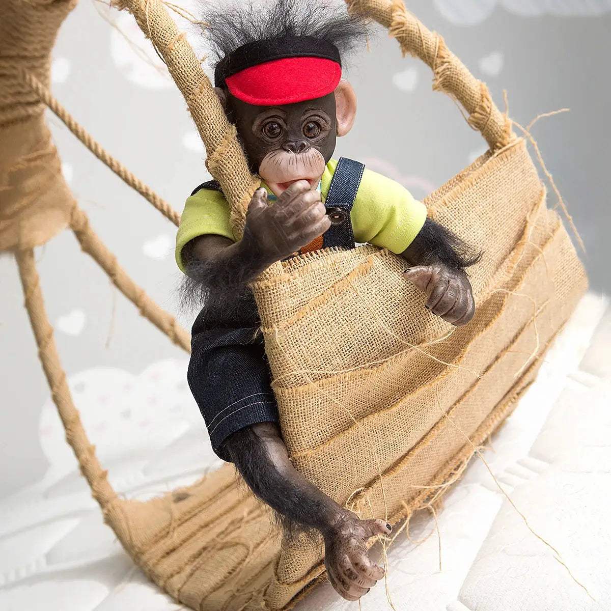 Reborn Orangutan Doll Handmade Collectible Art - ToylandEU™