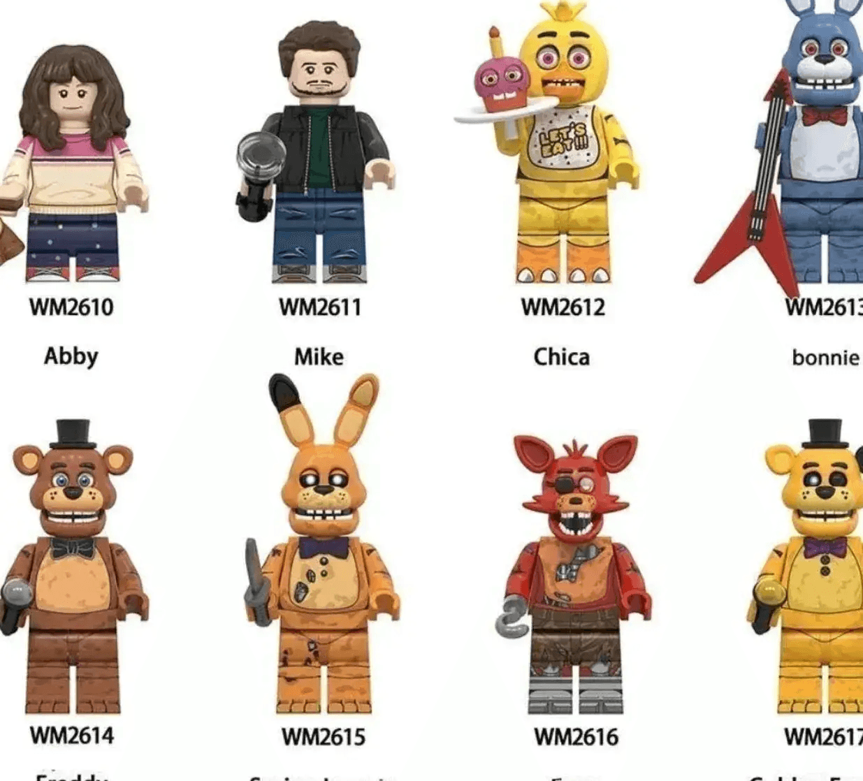 Haunted Animatronic Custom Minifigure Set (8-Pack) - ToylandEU
