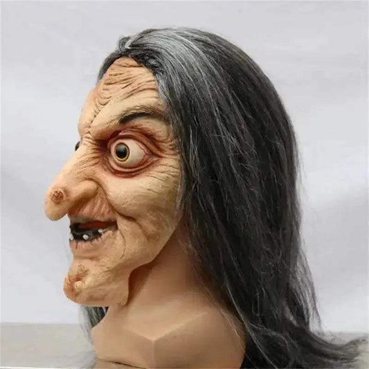 Haunting Halloween Witch Head Cover Latex Mask for Adults - ToylandEU