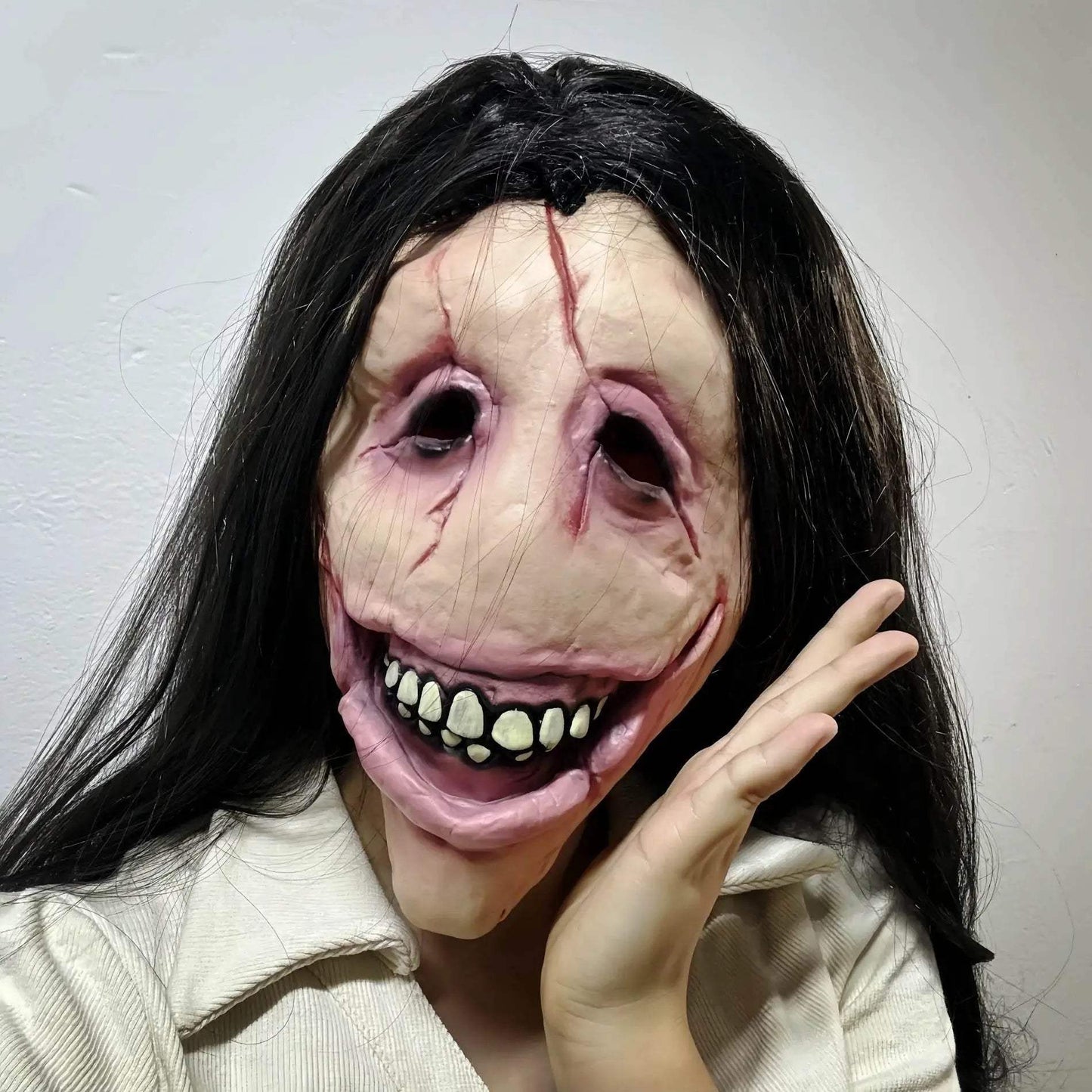 Terrifying 3D Latex Slit Mouth Mask Toyland EU - ToylandEU™