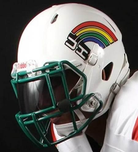 Hawaii Warriors Riddell Mini Speed Replica Helmet Rainbow - ToylandEU