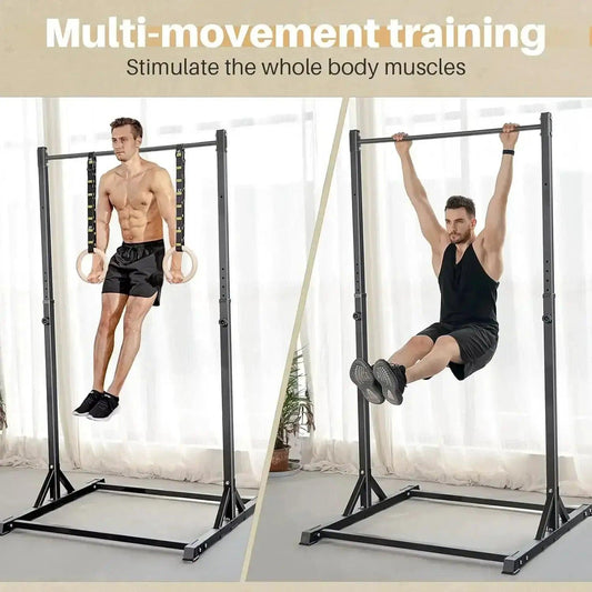 Heavy Duty Pull Up Tower With Rings 330 Lbs - ToylandEU™