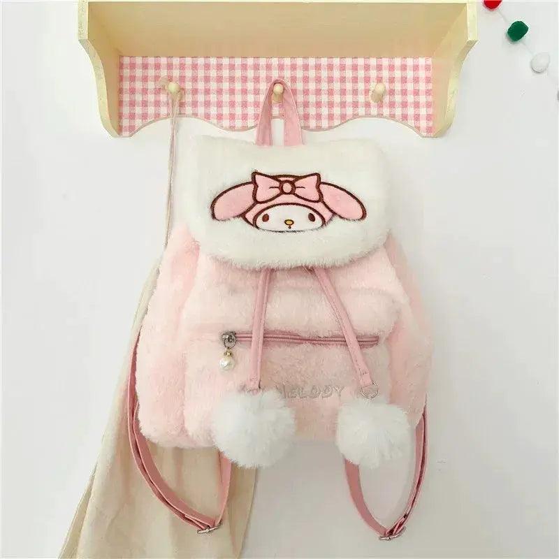 Hello Kitty Plush Backpack Large Capacity For Girls Kawaii - ToylandEU™