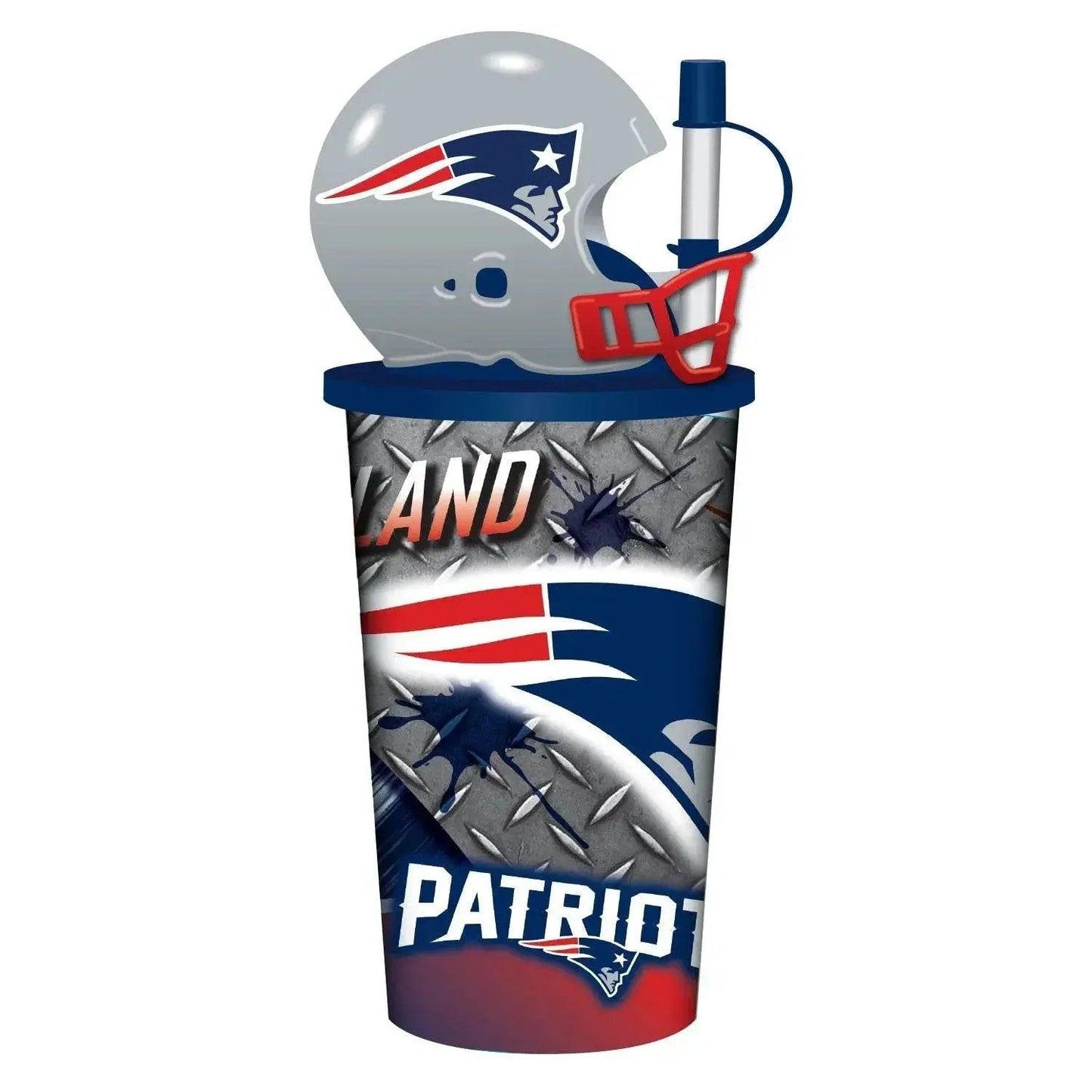 New England Patriots Helmet Cup 32oz Plastic With Straw Lid - ToylandEU™