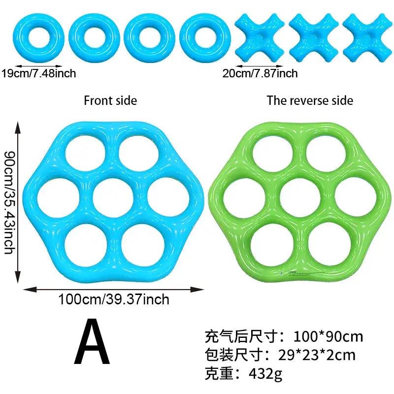 Hexagonal Inflatable Ring Toss Pool Game For Family Fun PVC - ToylandEU™