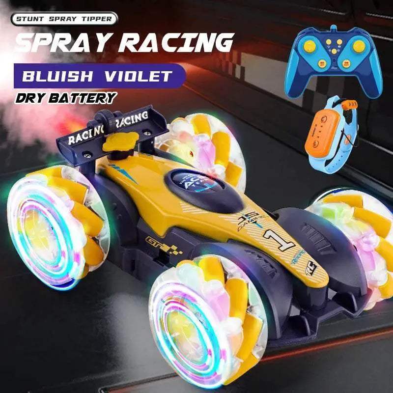 High-Performance Remote Control Stunt Car with Gesture Induction and Colorful Lights for Kids Outdoor Fun - ToylandEU