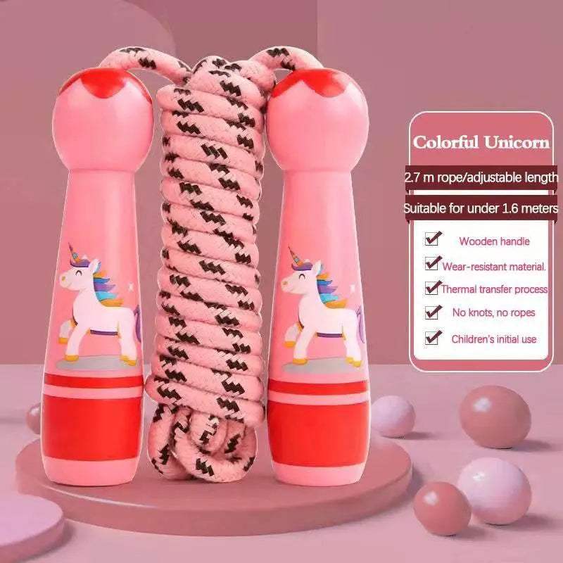 High-Quality Children's Skipping Rope with Wooden Handles - ToylandEU™