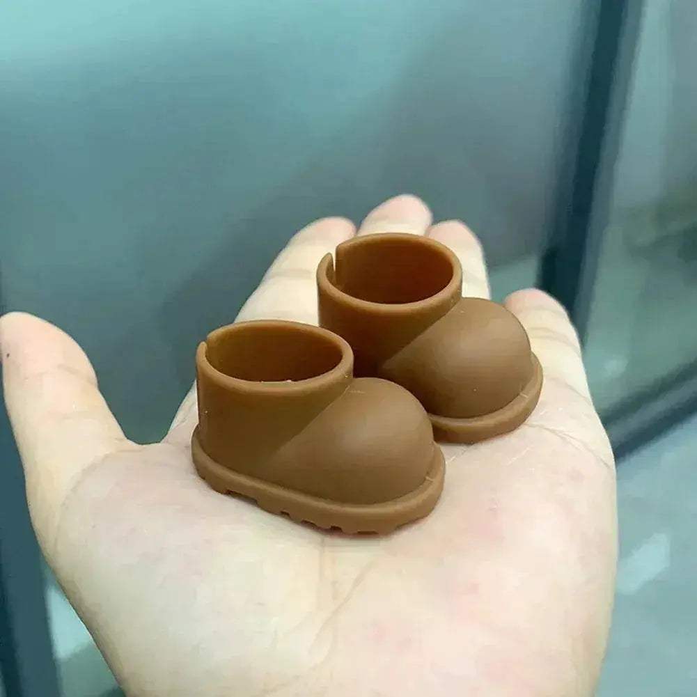 High-Quality Doll Accessories Fashion Color Rain Shoes for 1/12 Scale Dolls Ideal for Creative Play - ToylandEU