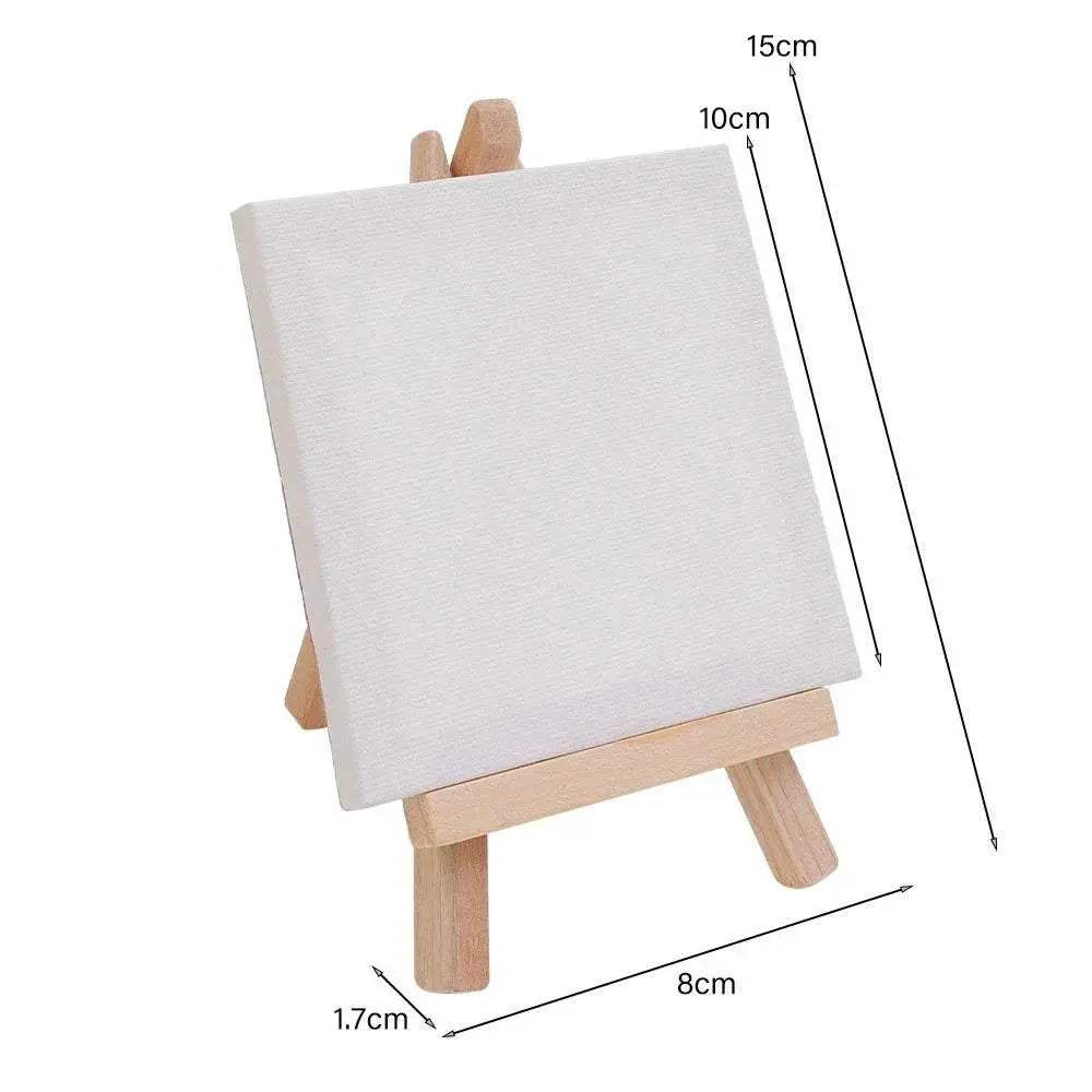 High-Quality Mini Canvas Easels Set with Foldable Stand for Artists and Craft Enthusiasts - ToylandEU