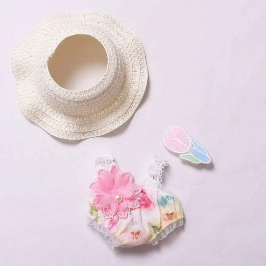 Charming Blue Flower Doll Clothing Set for Labubu Toys - ToylandEU™