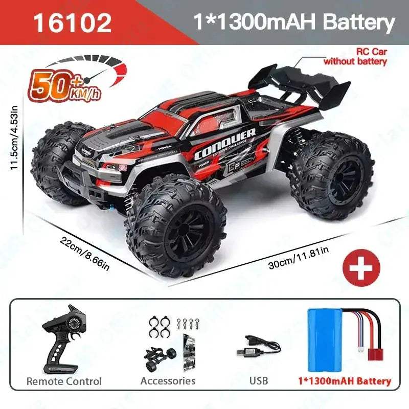 High Speed 50KMH RC Car With LED Lighting Off Road - ToylandEU
