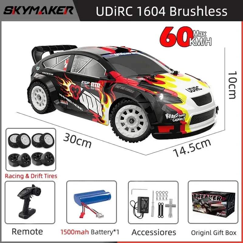 High Speed Brushless 4WD RC Car 1/16 Drift Off-road Toy - ToylandEU