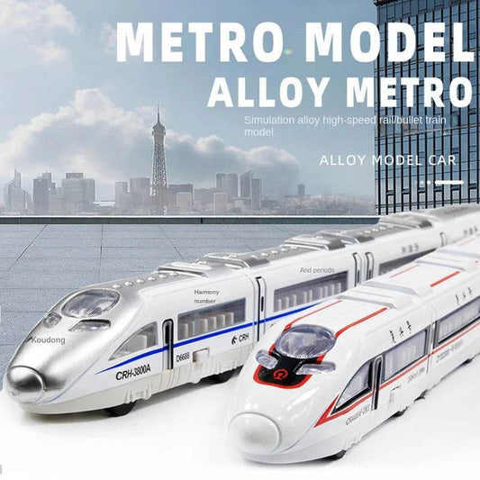High-Speed Pull Back Metro Train Model - Fun Diecast Toy for Kids - ToylandEU