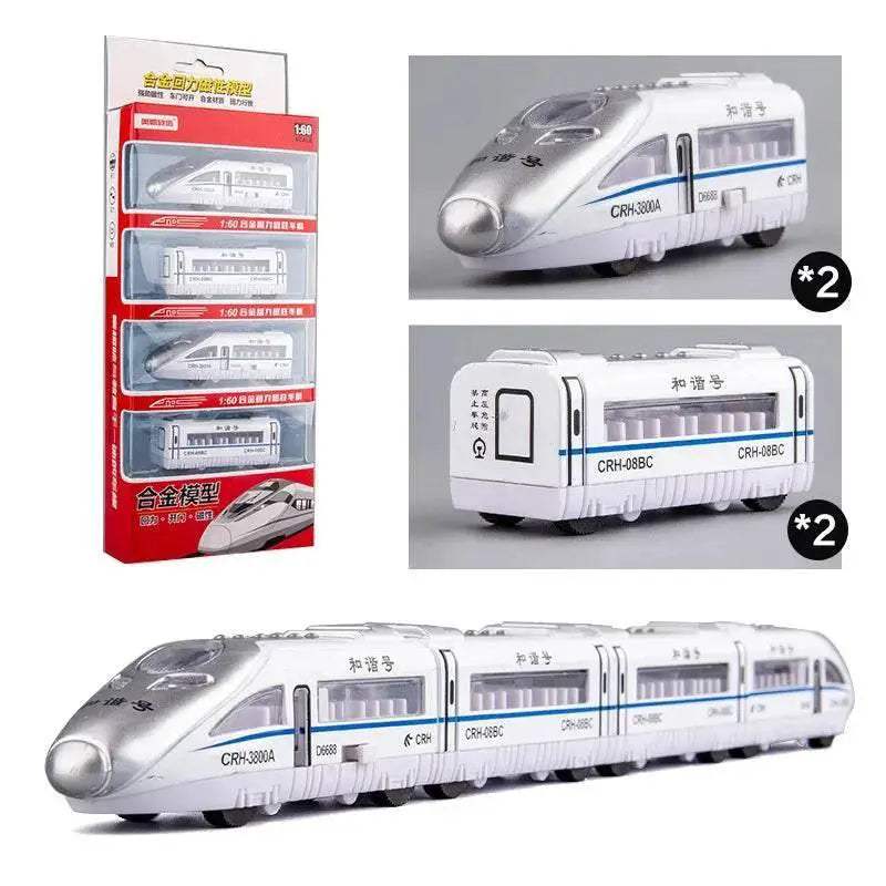 High-Speed Pull Back Metro Train Model - Fun Diecast Toy for Kids - ToylandEU