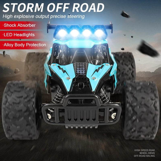 High-Speed Remote Control Car with LED Lights for Kids and Off-Road Climbing Fun - ToylandEU