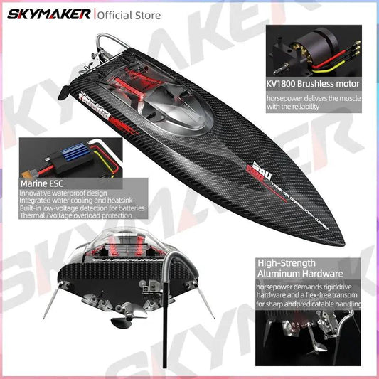 High Speed Waterproof RC Boat Brushless Power 4 Channel - ToylandEU™