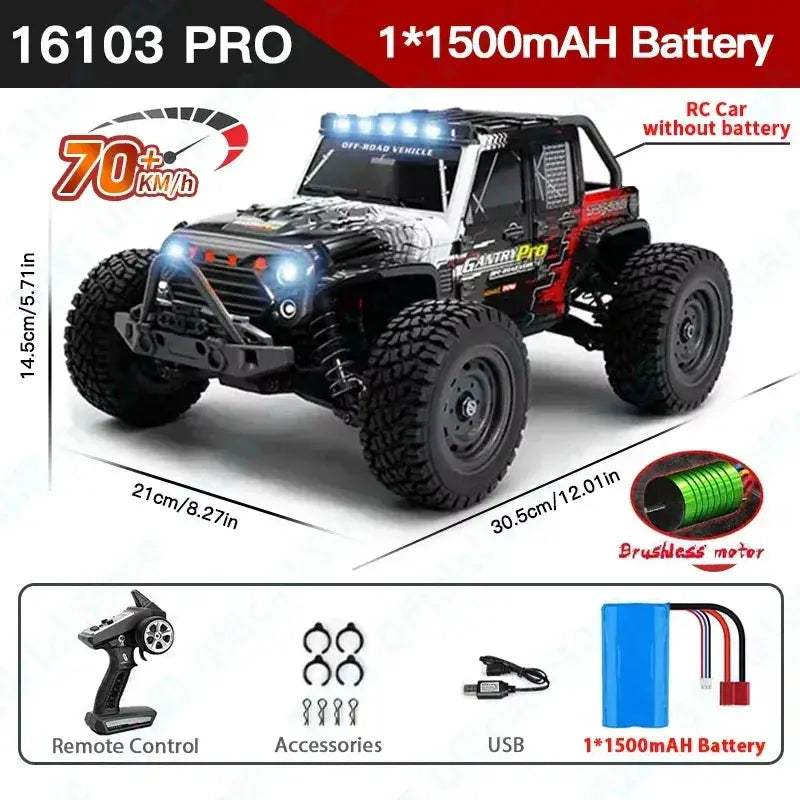 High Velocity 4WD RC Car With Brilliant LED Lights - ToylandEU