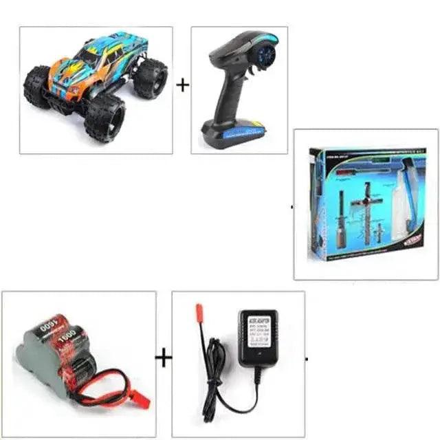 HighSpeed 4WD RC Car with Hydraulic Shock Absorber and Remote Control - ToylandEU™