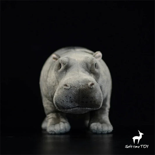 Hippo Plush Toy Lifelike Anime Cute Stuffed Animal - ToylandEU