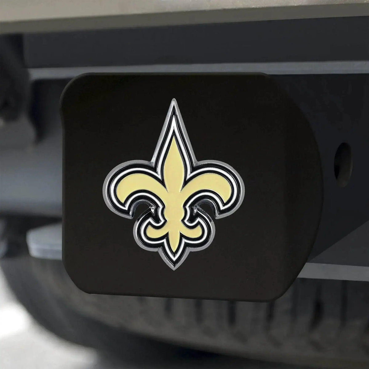 New Orleans Saints Hitch Cover Black Emblem 2 Inch Square - ToylandEU™