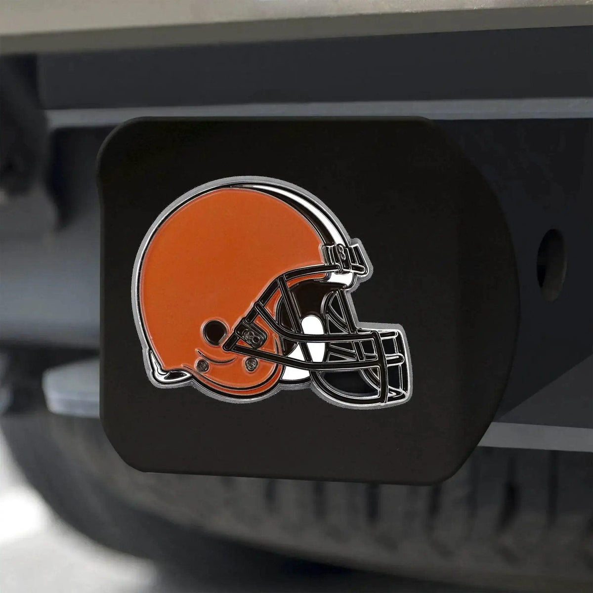 Cleveland Browns 2 Inch Hitch Cover Emblem Black 3D Logo - ToylandEU™