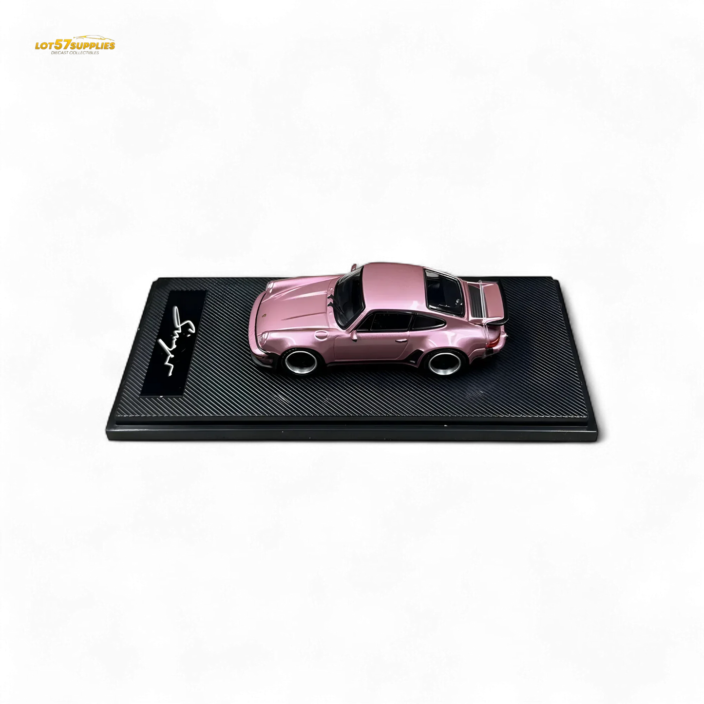 HobbyFans Porsche Singer 930 Turbo Study Ghost Player Custom Pink 1:64 - ToylandEU
