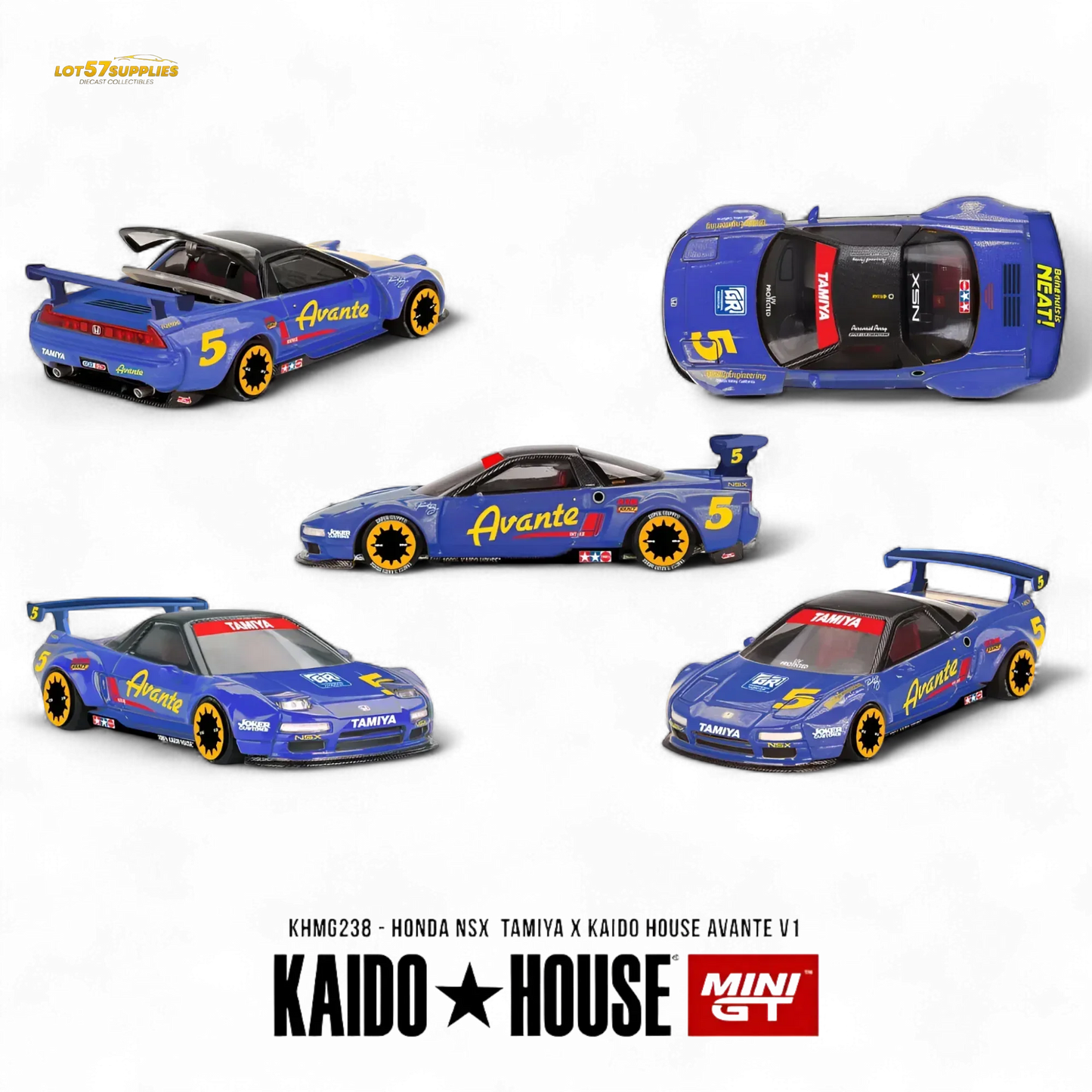 Honda NSX Diecast Scale 1:64 Avante V1 Kaido Tamiya Collaboration - ToylandEU