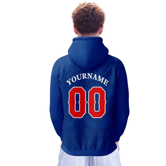 Custom Cambodia Basketball Hoodie Unisex Hooded Sweatshirt Polyester 3D Printed Name And Number Flag Design - ToylandEU™