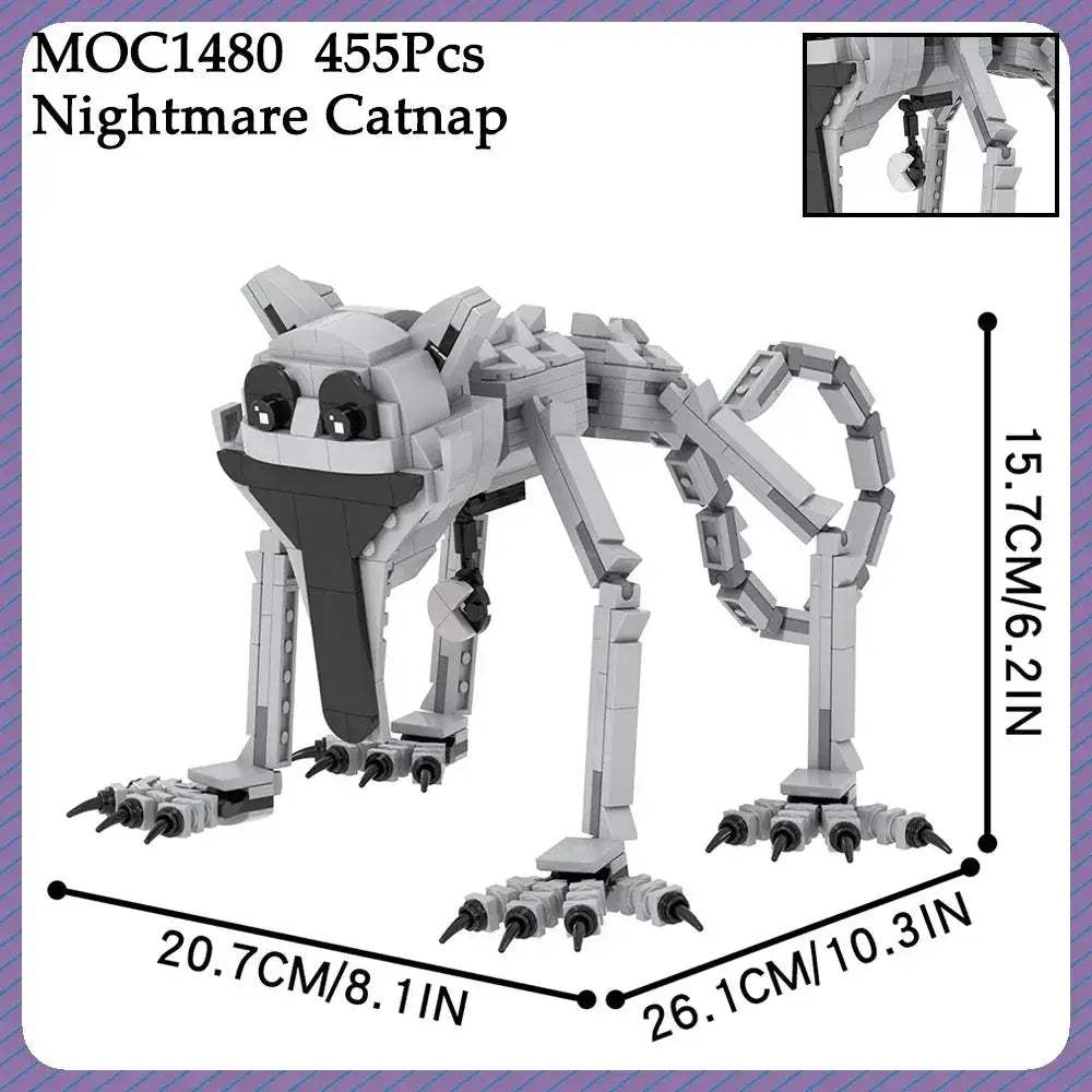 Horror Building Blocks Catnap Monster Figure Educational Fun - ToylandEU